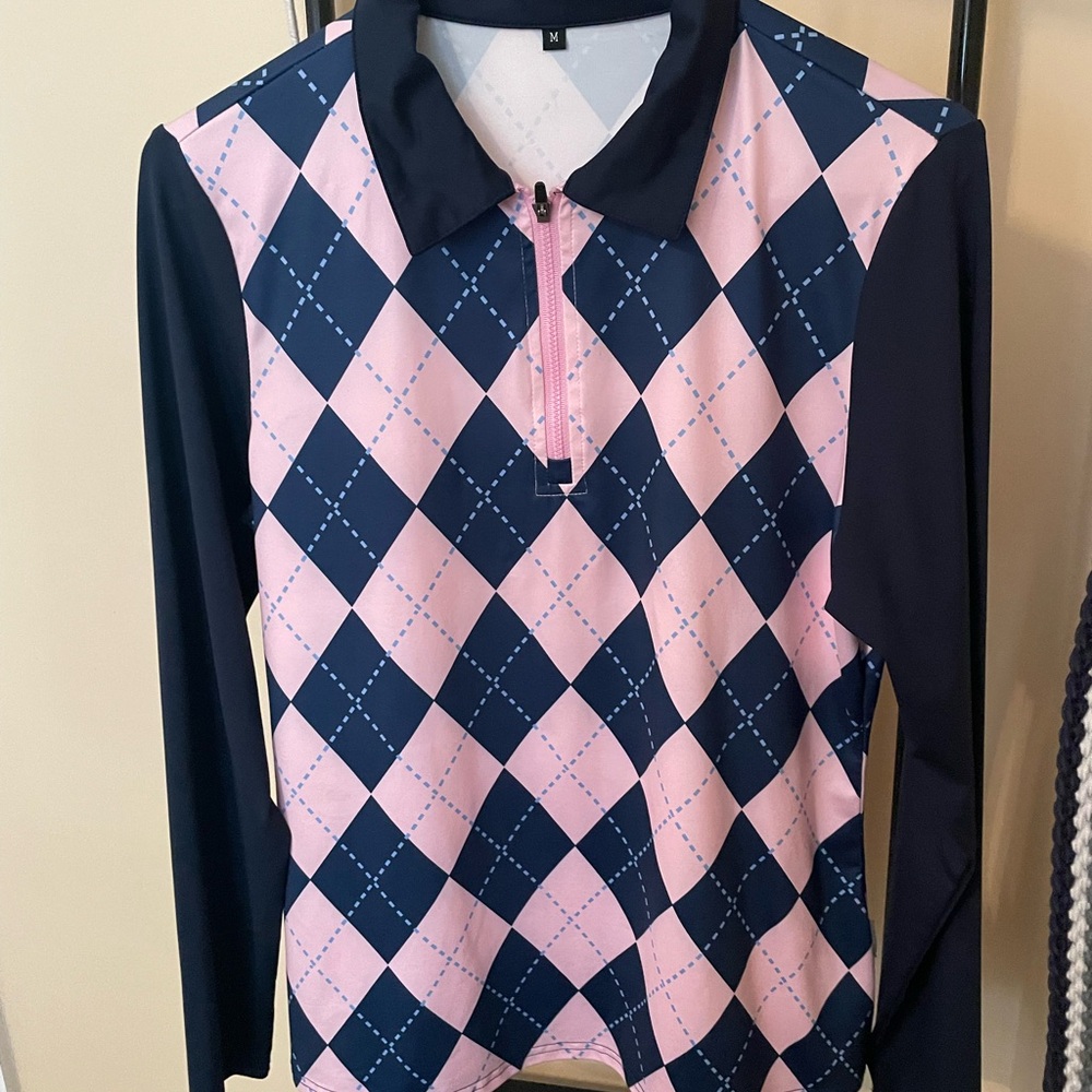 Long sleeve golf shirt